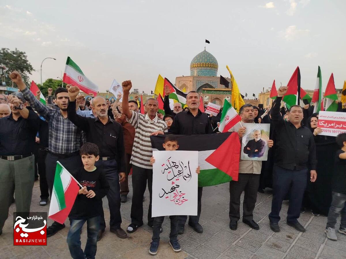 مردم قزوین در محکومیت ترور «شهید اسماعیل هنیه» تجمع کردند 