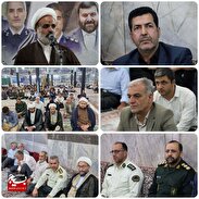 مراسم گرامیداشت چهلمین روز شهدای خدمت و همایش جهاد تبیین در شهرستان میامی برگزار شد