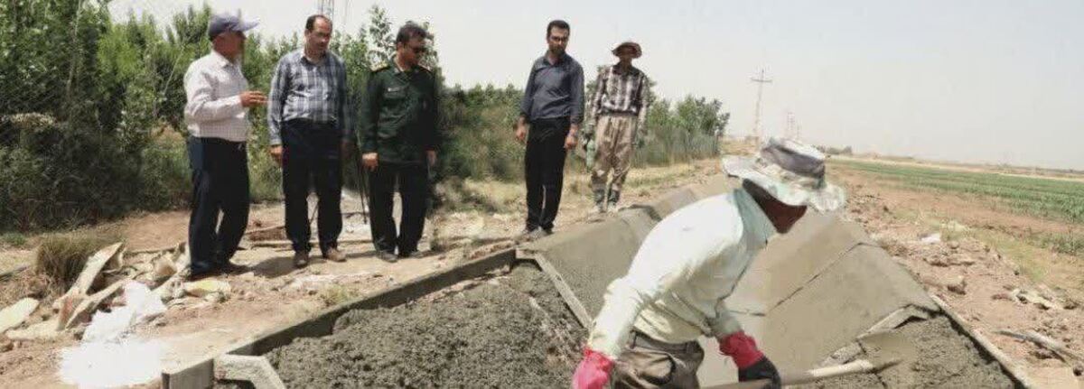 پیشگیری از مشکلات زیست‌محیطی و چالش بحران آب روستای کوچار، با اقدام جهادگران بسیج سازندگی 