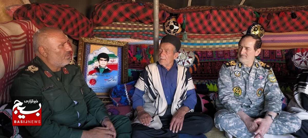 دیدار با خانواده طلبه شهید در کوهرنگ