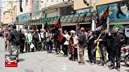 استقبال و پذیرایی از کاروان پیاده روی اربعین در غرق‌آباد