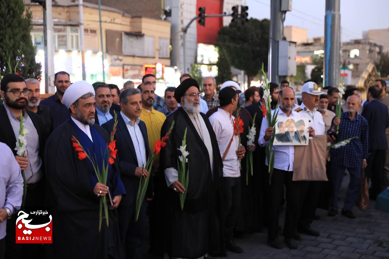 مراسم بزرگداشت یوم‌الله ۱۷ شهریور در منطقه ۱۲ تهران با حضور و سخنرانی مسئول نمایندگی ولی فقیه در سازمان بسیج مستضعفین