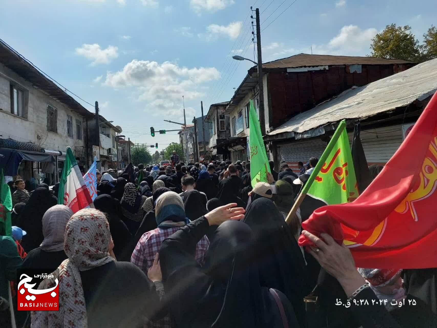 مراسم عزاداری اربعین حسینی در شهرهای استان گیلان