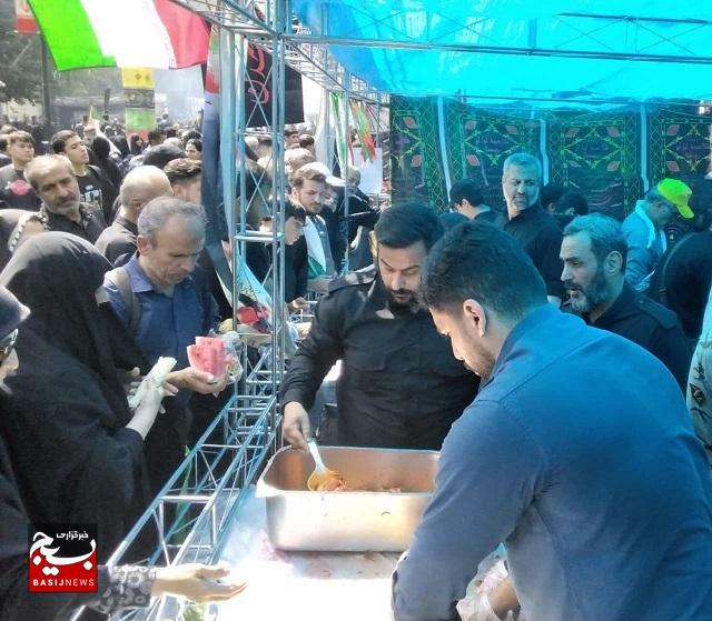 برپایی موکب و پردیس فرهنگی ناحیه مقاومت بسیج قدس