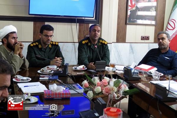 نشست قرارگاه جوانی جمعیّت در سپاه کنگان برگزار شد