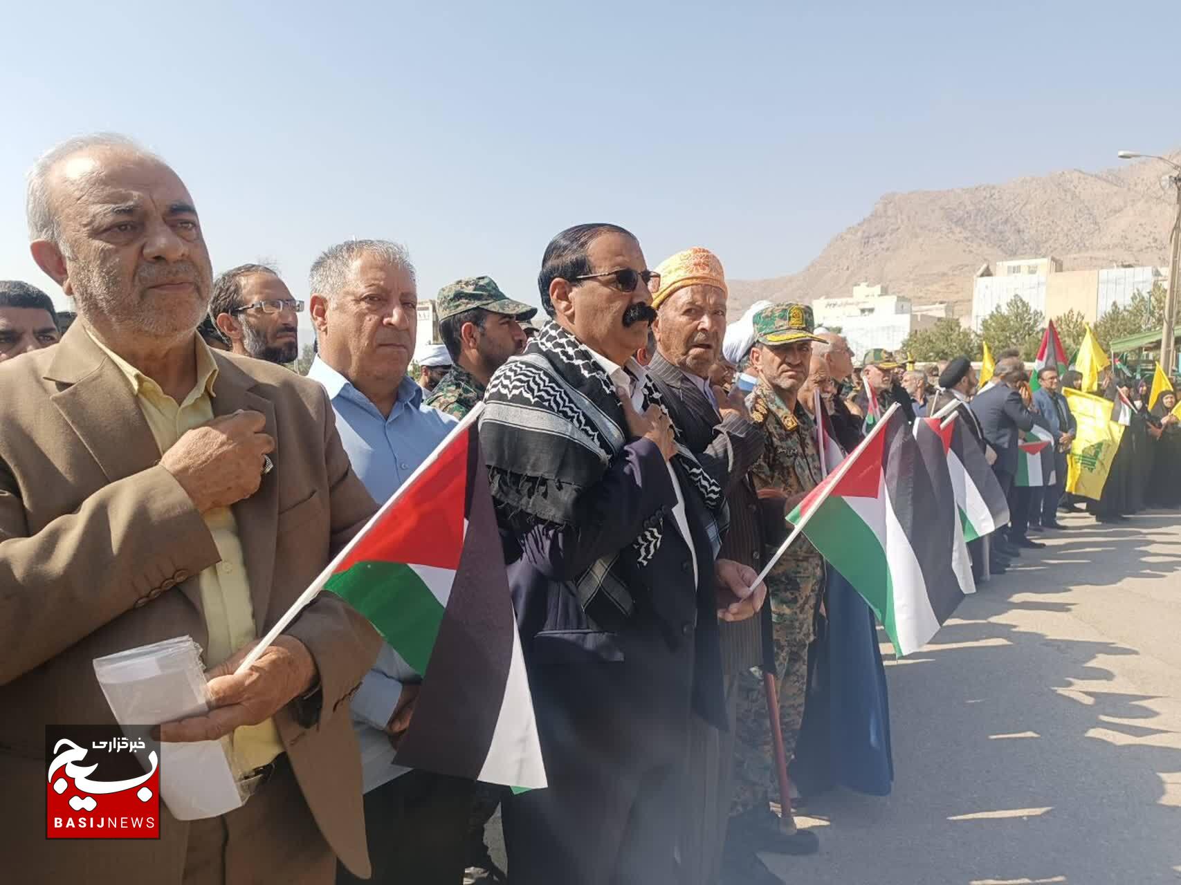 اجتماع بزرگ مردم لرستان درپی شهادت سیدحسن نصرالله به روایت تصویر