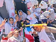 نمایش تجلیِ شور و شعور جوانی برای مبارزه با استکبارجهانی در تربت‌جام+فیلم و تصاویر