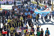 راهپیمایی استکبارستیزی ۱۳ آبان در تربت‌جام/اجتماع شیعه و اهل سنت در حمایت از جبهه مقاومت +فیلم و تصاویر