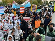 طنین شعار «مرگ بر آمریکا» در دلیجان