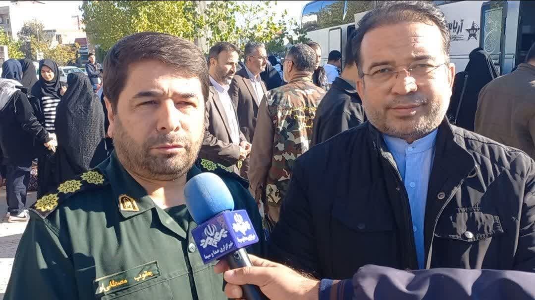 اعزام ۹۰نفر از دانش آموزان دختر شهرستان آق قلا به مناطق عملیاتی جنوب کشور