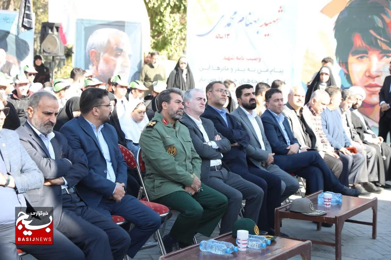 آیین «افتتاحیه اردو‌های ملی راهیان نور» با حضور معاون هماهنگ‌کننده سپاه در گلزار شهدای تهران