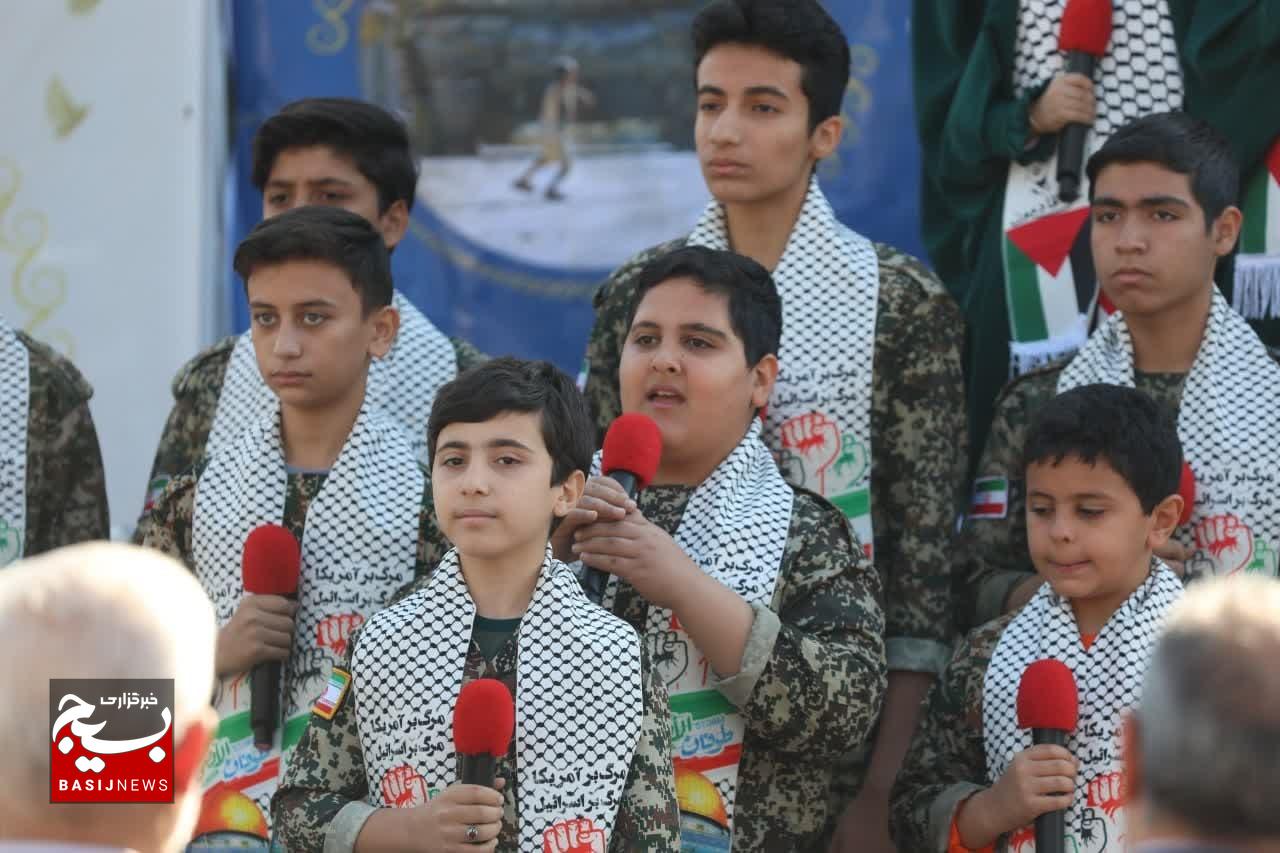 آیین «افتتاحیه اردو‌های ملی راهیان نور» با حضور معاون هماهنگ‌کننده سپاه در گلزار شهدای تهران