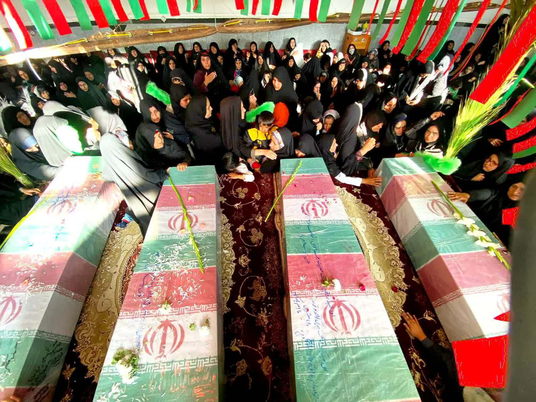 استقبال  الشترها از ۴ شهید گمنام دفاع مقدس