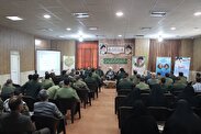 دیدار جمعی از کارکنان و بسیجیان ناحیه مقاومت بسیج مهریز با امام جمعه