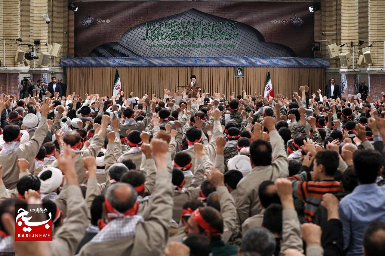 دیدار صبح امروز بسیجیان با رهبر معظم انقلاب