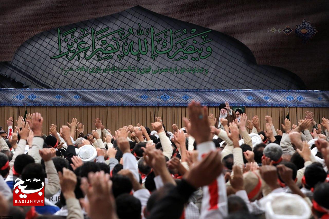 دیدار صبح امروز بسیجیان با رهبر معظم انقلاب