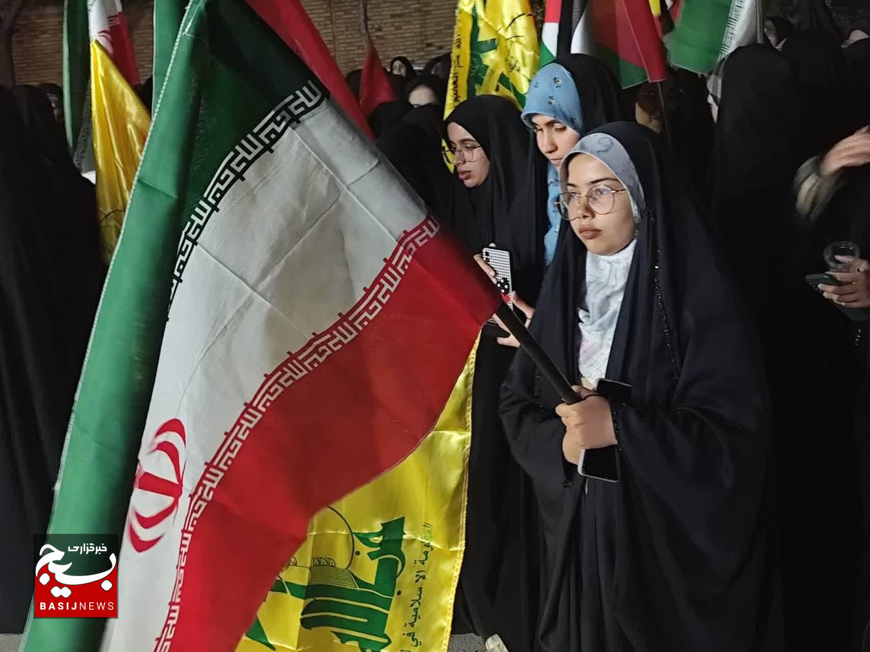 حمایت دانشجویان کرمانی از مظلومان فلسطینی