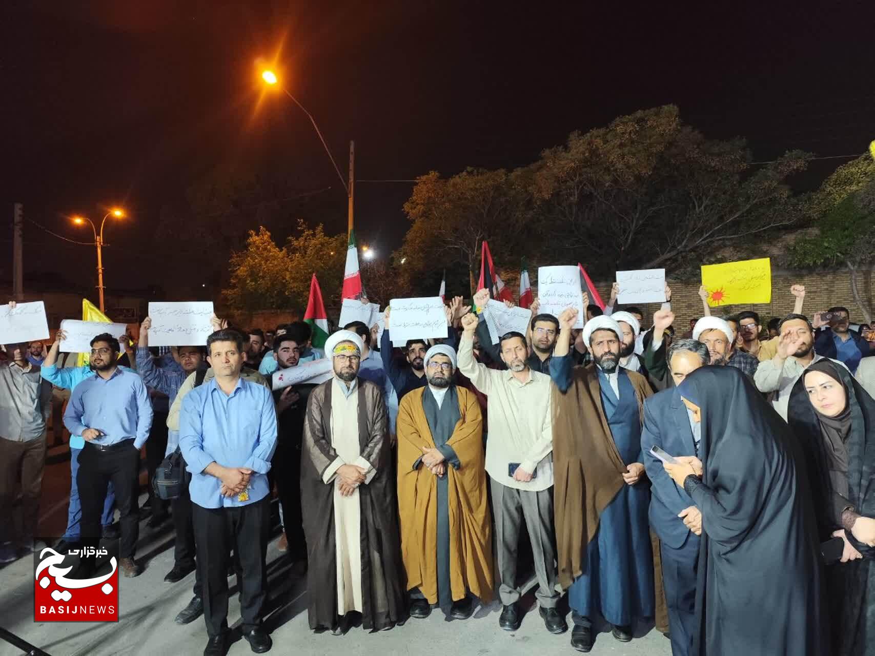 حمایت دانشجویان کرمانی از مظلومان فلسطینی
