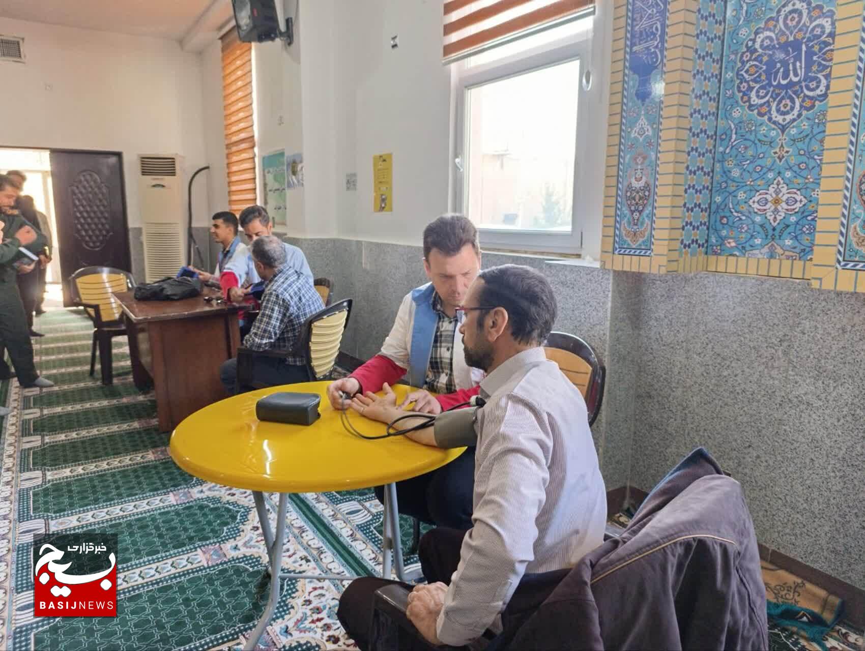 غربالگری سلامت کارکنان سپاه ناحیه امام رضا (ع) شهرستان البرز