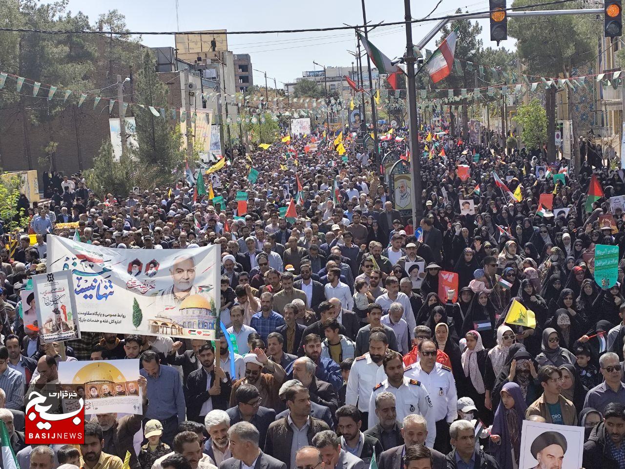 طنین فریاد آزادی قدس شریف در کرمان