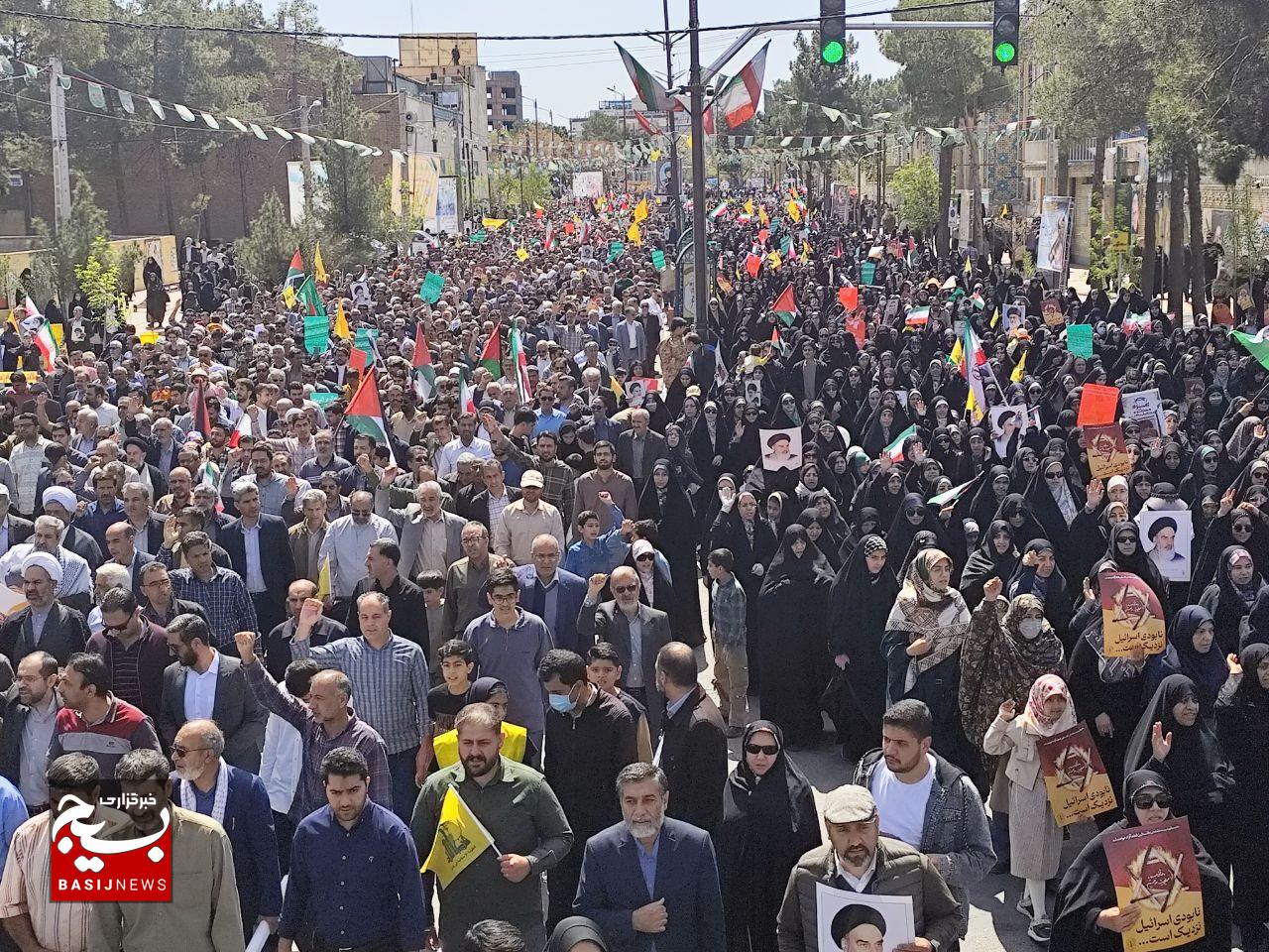 طنین فریاد آزادی قدس شریف در کرمان