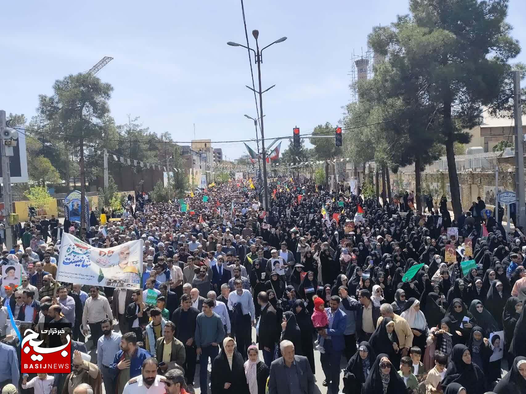 طنین فریاد آزادی قدس شریف در کرمان