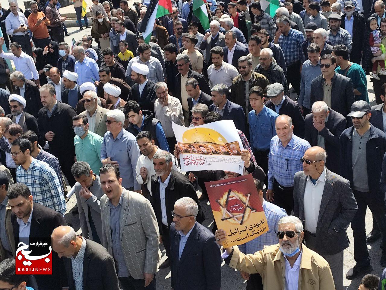 طنین فریاد آزادی قدس شریف در کرمان