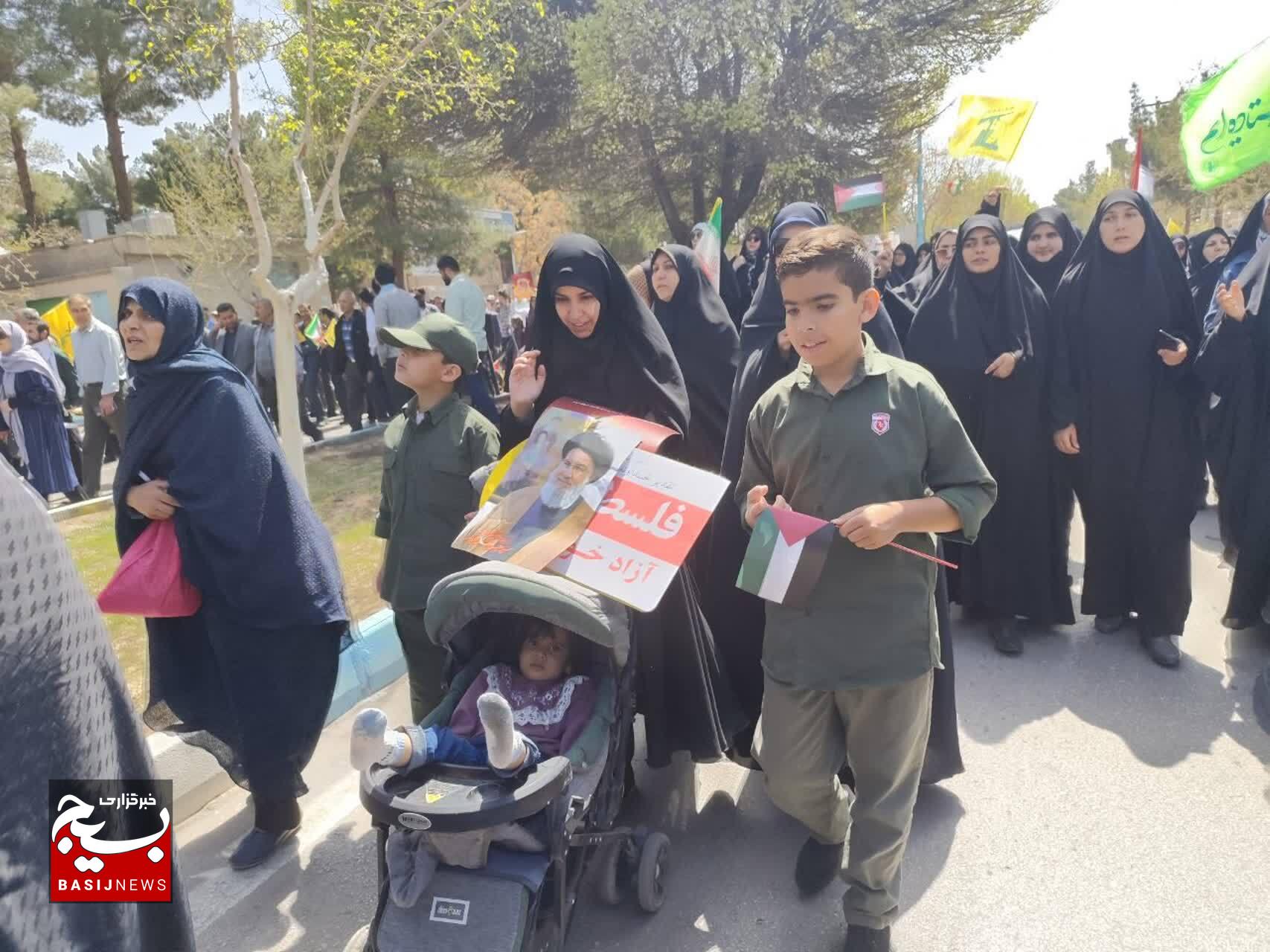 طنین فریاد آزادی قدس شریف در کرمان