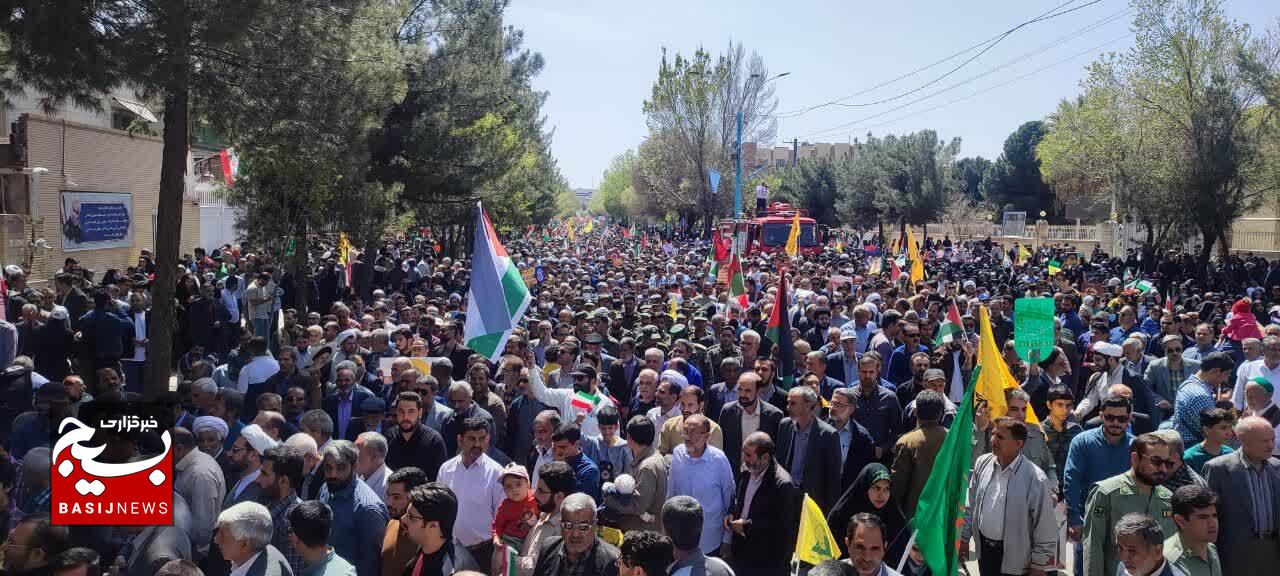 طنین فریاد آزادی قدس شریف در کرمان