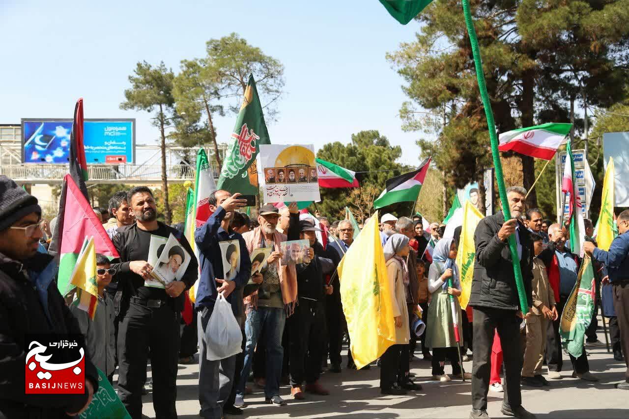 طنین فریاد آزادی قدس شریف در کرمان