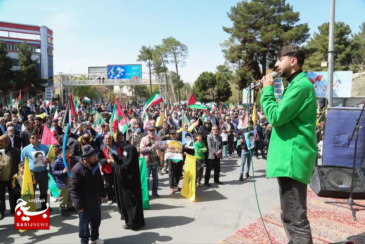 طنین فریاد آزادی قدس شریف در کرمان