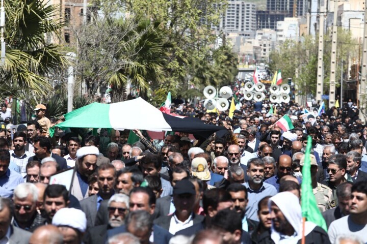 فریاد قدس در قلب بهار؛ از ایلام تا آسمان فریاد قدس در قلب بهار؛ از ایلام تا آسمان
