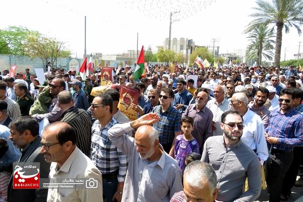 حضور پرشور مردم کنگان در راهپیمایی روز جهانی قدس