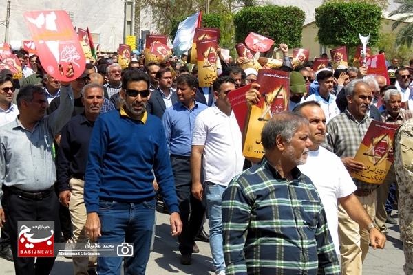 حضور پرشور مردم کنگان در راهپیمایی روز جهانی قدس