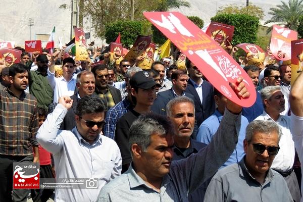 حضور پرشور مردم کنگان در راهپیمایی روز جهانی قدس