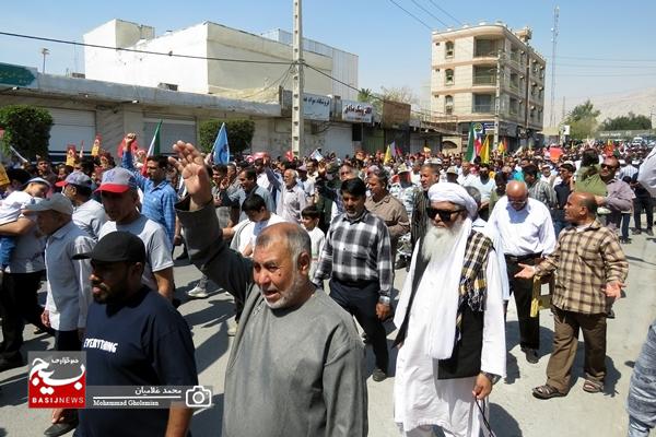 حضور پرشور مردم کنگان در راهپیمایی روز جهانی قدس
