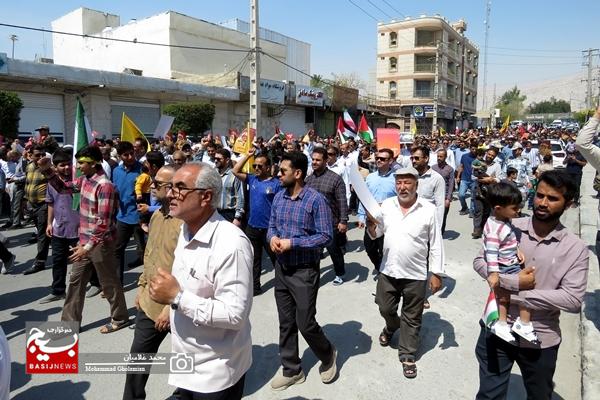 حضور پرشور مردم کنگان در راهپیمایی روز جهانی قدس