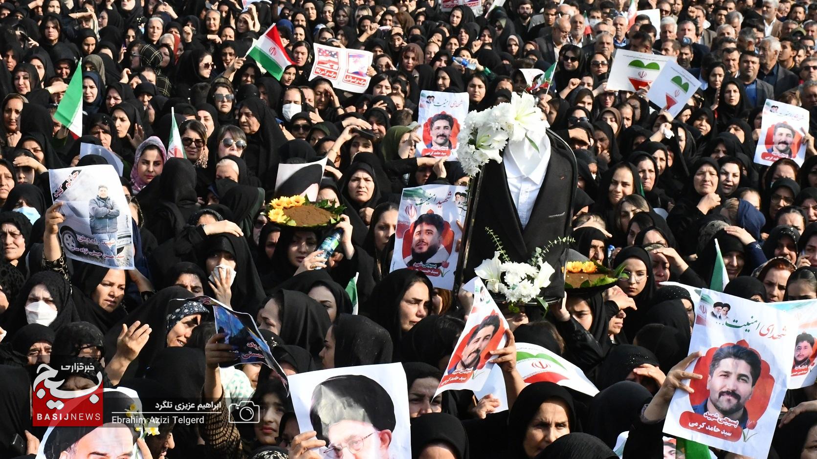 تشییع با شکوه 3 شهید مدافع امنیت در گچساران تشییع با شکوه 3 شهید مدافع امنیت در گچساران