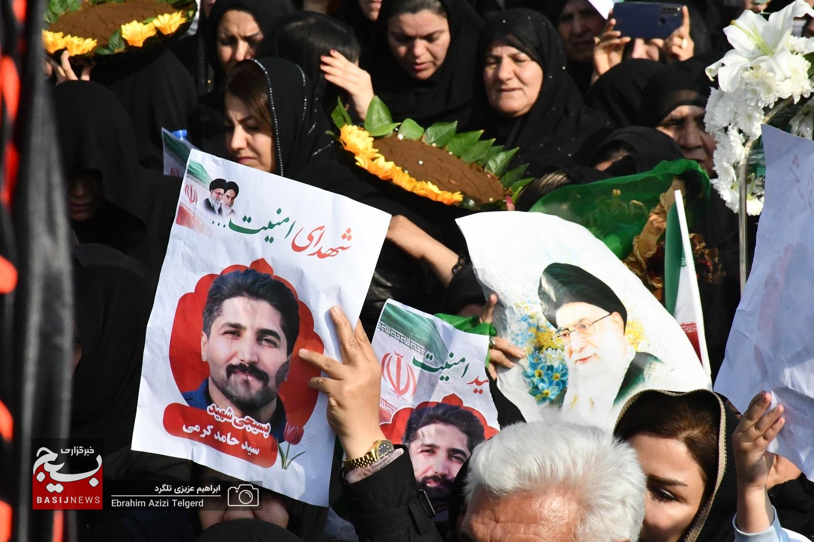 تشییع با شکوه 3 شهید مدافع امنیت در گچساران تشییع با شکوه 3 شهید مدافع امنیت در گچساران