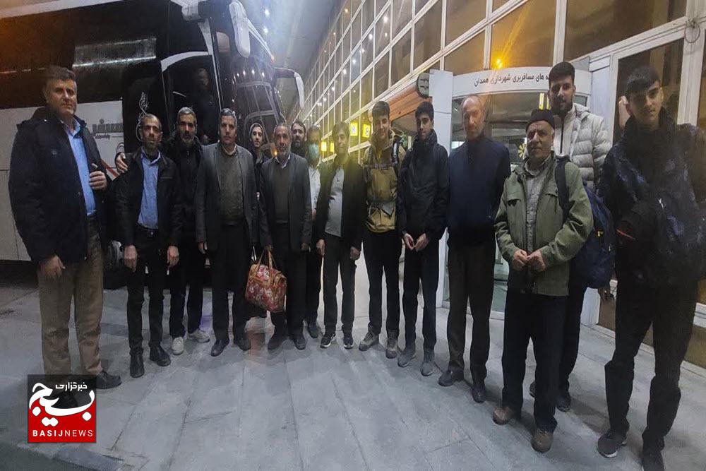 اعزام خادمین شهدای استان همدان برای خدمت‌رسانی به زائران راهیان نور