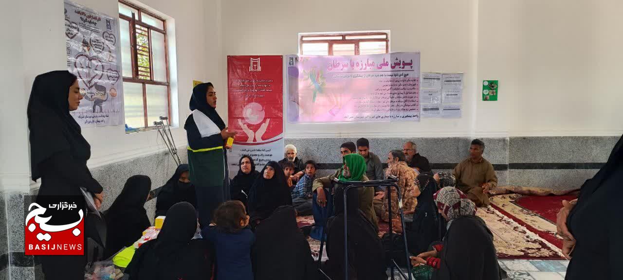 برپایی اردوی جهادی سلامت در مناطق کم‌برخوردار عنبرآباد