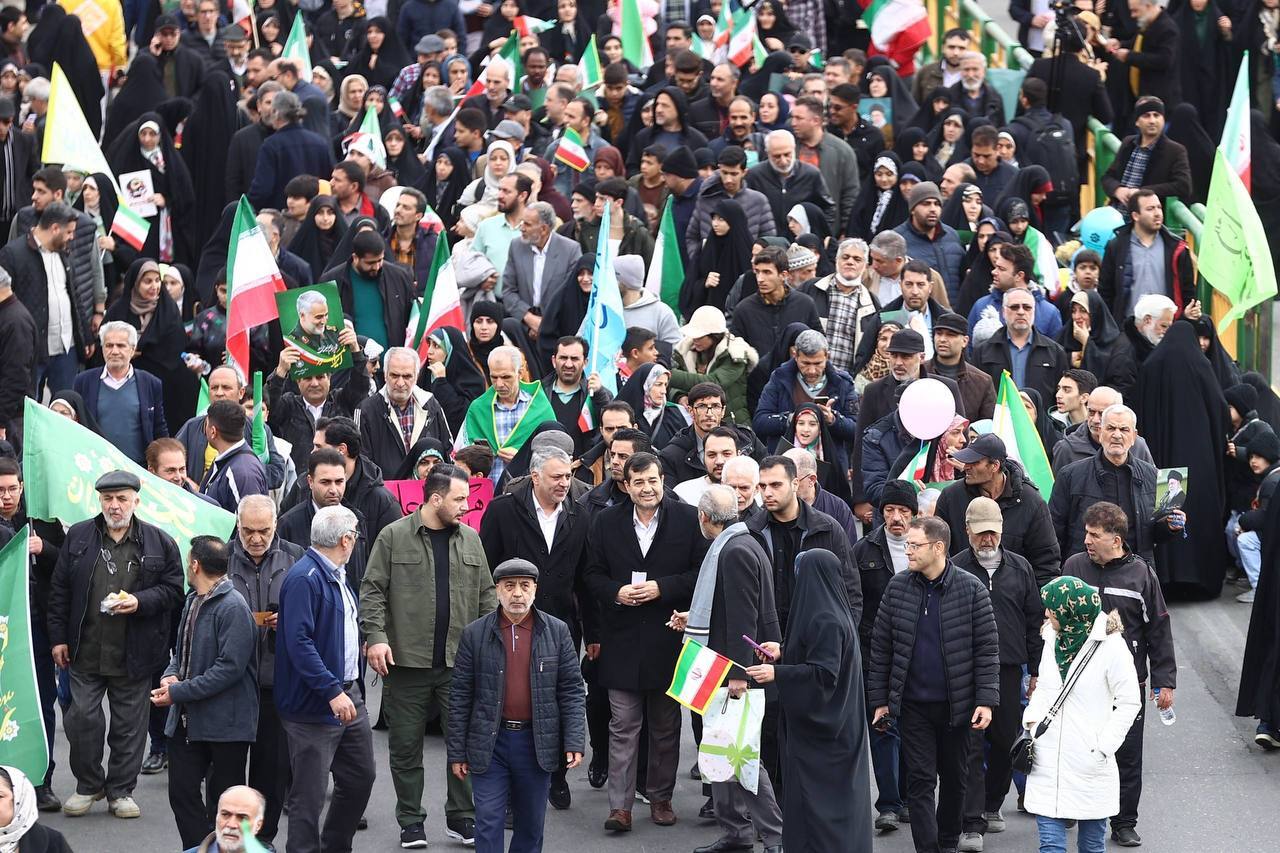 گزارش تصویری/ حضور جامعه ورزش در راهپیمایی ۲۲ بهمن