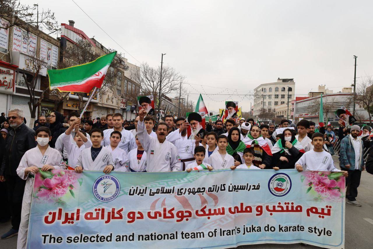 گزارش تصویری/ حضور جامعه ورزش در راهپیمایی ۲۲ بهمن
