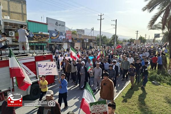 حماسه باشکوه مردم کنگان در راهپیمایی ۲۲ بهمن ۱۴۰۴
