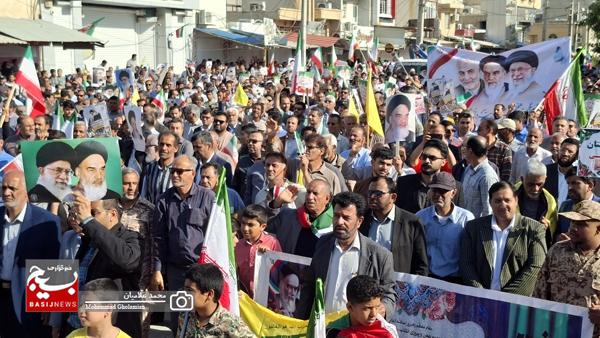 حماسه باشکوه مردم کنگان در راهپیمایی ۲۲ بهمن ۱۴۰۴