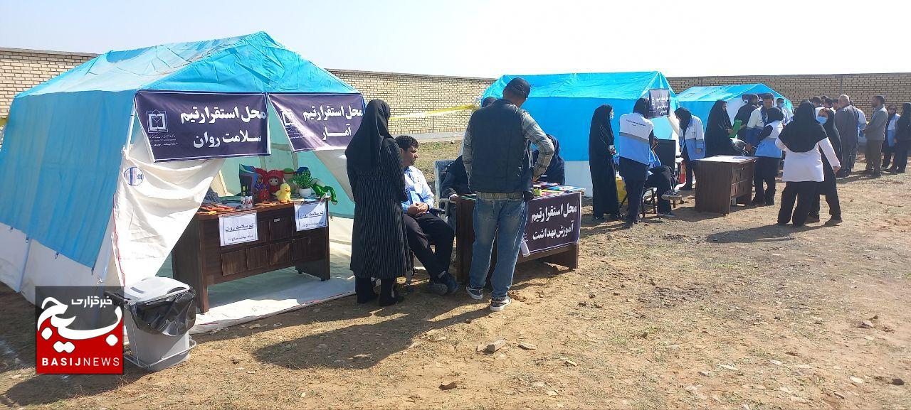 اولین مانور تابآوری در صالح آباد برگزار شد اولین مانور تابآوری در صالح آباد برگزار شد