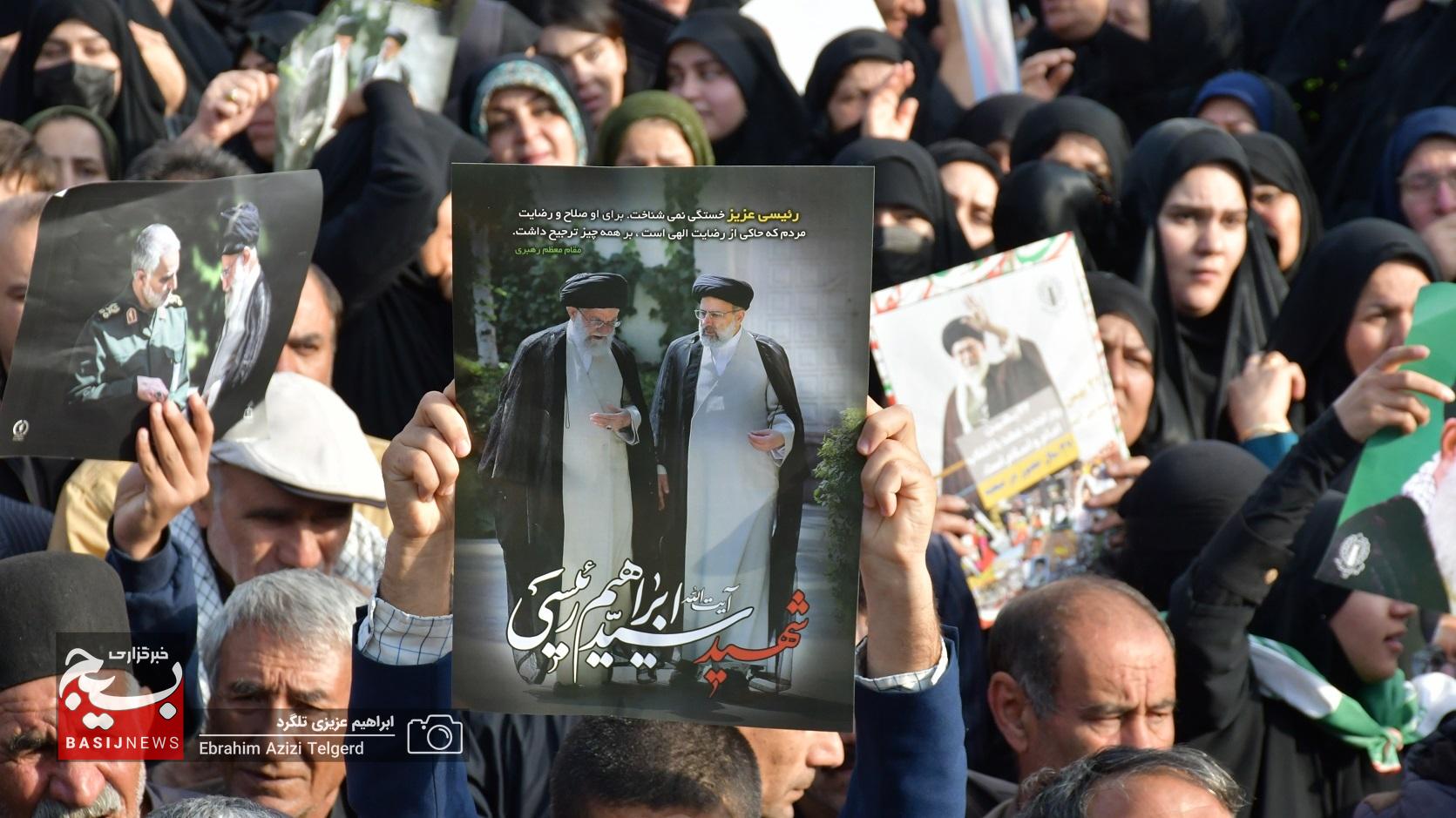 فیلم| یاسوج یکپارچه در غم شهادت رهبر شهید عزادار شد