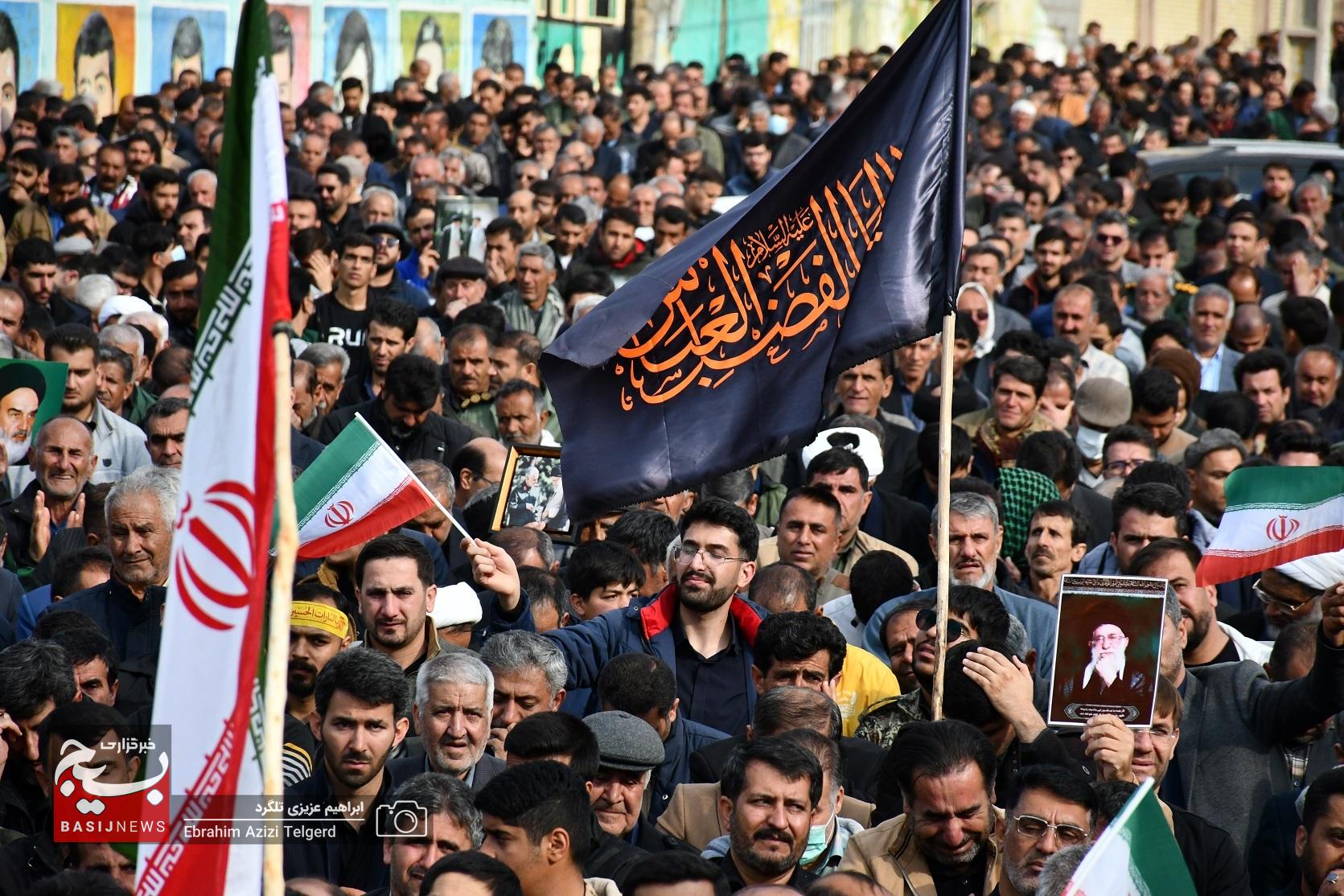 فیلم| یاسوج یکپارچه در غم شهادت رهبر شهید عزادار شد