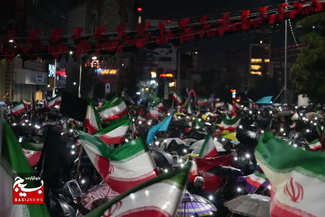 کرمانی‌ها در چهارمین روز خونخواهی امام شهید
