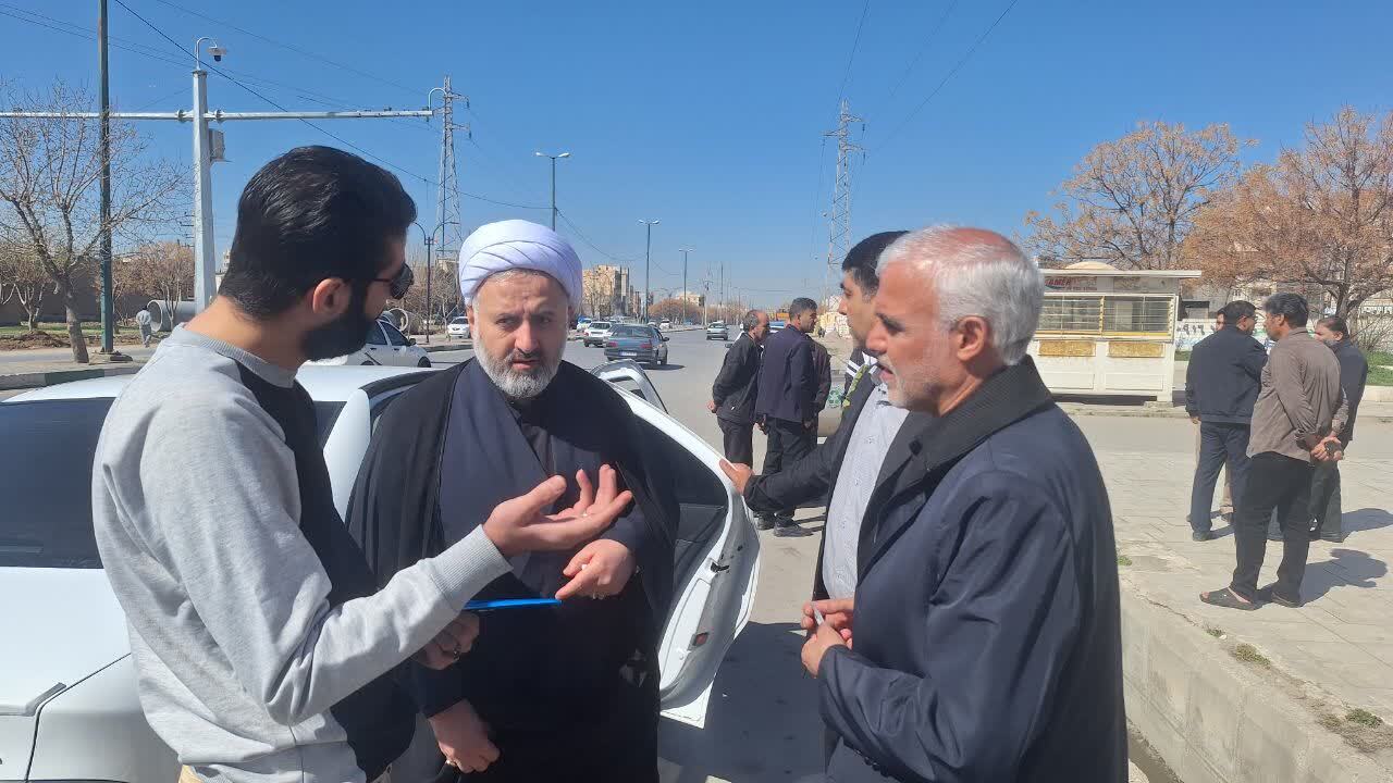 سومین بازدید میدانی رئیس‌کل دادگستری لرستان از مراکز قضایی مرکز استان در ایام جنگ آمریکایی‌ ـ صهیونیستی